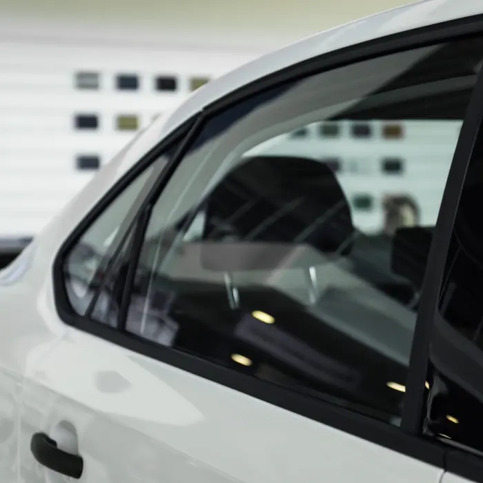 White car side window