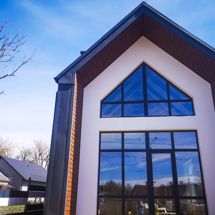 modern house exterior windows