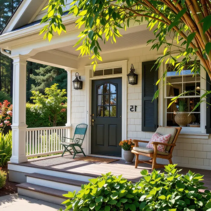 charming front porch seating